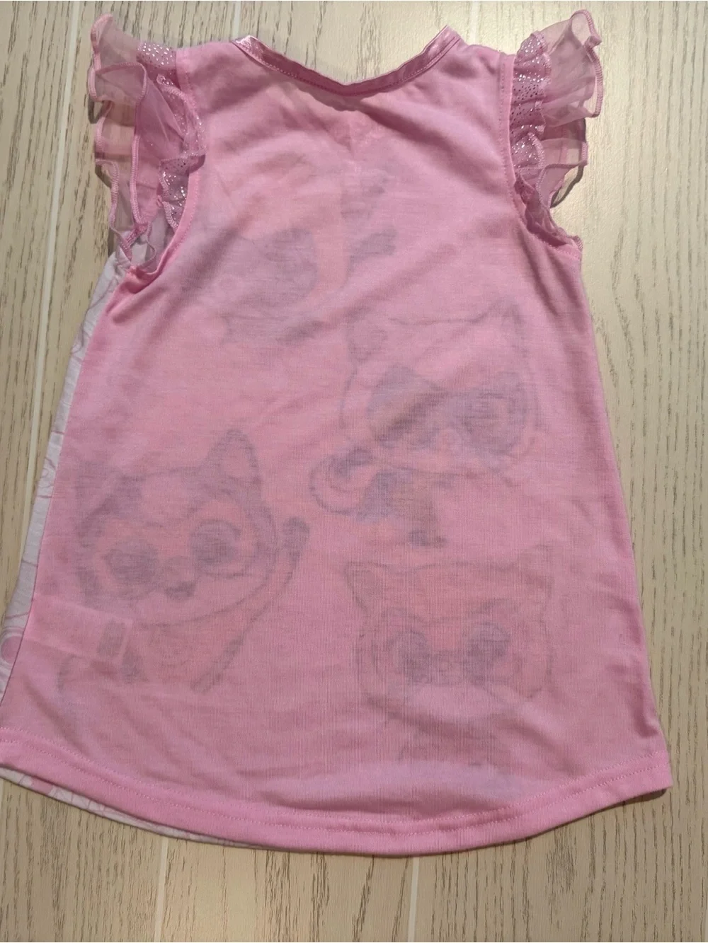 Disney SuperKitties Girls 2T Pink Nightgown Sleep Dress Pajamas Cat Graphic